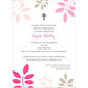 Botanical Leaves with Cross Invitations Image 1 of 5